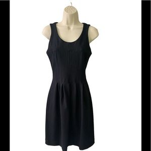 J Crew Black Pleated Flare Dress - Size 0‎ Cocktail